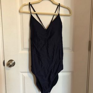 Aerie NWT Navy One Piece Swimsuit
